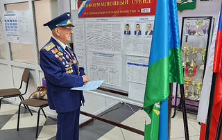 Ветеран РВСН Георгий Маштаков проголосовал на выборах губернатора Московской области