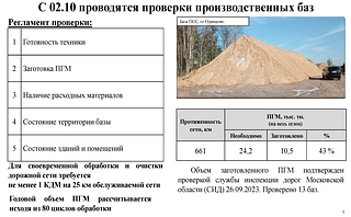 С 02.10 проводятся проверки производственных баз