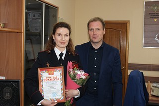 Начальник УМВД России по Одинцовскому городскому округу поздравил сотрудников Штаба со 105-летием образования службы