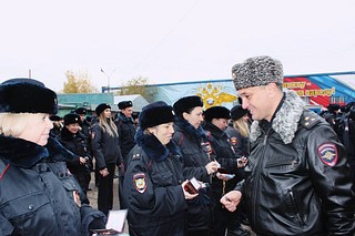 Начальник УМВД России по Одинцовскому городскому округу принял участие в строевом смотре личного состава