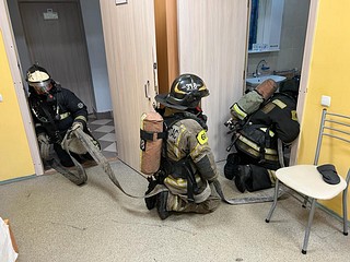 Работники ГКУ МО «Мособлпожспас» провели тренировку по эвакуации при пожаре в учреждении соцобслуживания Одинцовского округа