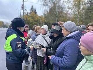 Сотрудники Одинцовской Госавтоинспекции провели мероприятие с членами клуба «Активное долголетие»