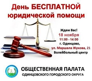 Жителей Одинцовского округа приглашают 18 ноября на День бесплатной юридической помощи
