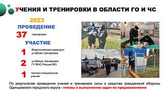 Учения и тренировка в области ГО и ЧС