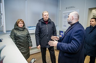 Обновленный офис «Почты России» в Лесном городке осмотрел Андрей Иванов