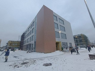Строительная готовность новой школы в поселке Немчиновка Одинцовского округа превысила 75%