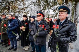 Андрей Иванов вместе с жителями деревни Жуковка почтил память павших в Битве за Москву