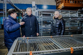 Глава Одинцовского округа Андрей Иванов осмотрел цеха и производственные мощности одного из старейших предприятий муниципалитета — Голицынского опытного завода средств автоматизации