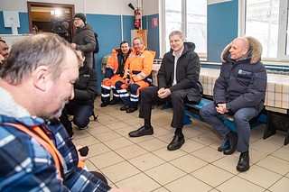 Андрей Иванов проверил условия труда и отдыха сотрудников МБУ «Одинцовское городское хозяйство»