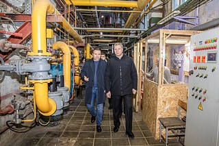 Глава Одинцовского городского округа Андрей Иванов проверил работу котельной в военном городке Кубинка-1