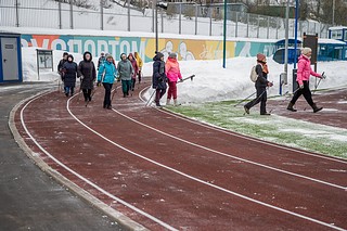 Глава Одинцовского округа Андрей Иванов проверил работу звенигородского стадиона «Спартак» в зимний период
