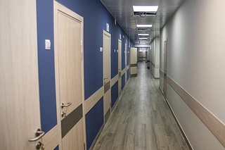 Ход капитального ремонта поликлиники в поселке Старый городок проверил глава Одинцовского округа Андрей Иванов
