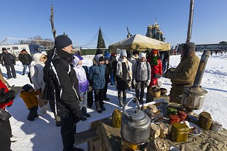 Праздничная программа в честь 23 февраля в Музейно-храмовом комплексе Минобороны в Кубинке