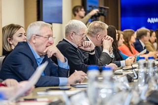 В администрации муниципалитета прошёл круглый стол с участием главы Одинцовского округа Андрея Иванова, предпринимателей, представителей Одинцовской Торгово-промышленной палаты, средних профессиональных учебных заведений и службы занятости населения