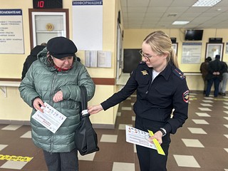 Одинцовские госавтоинспекторы провели беседы о детской безопасности с посетителями РЭО