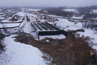 Губернатор Московской области Андрей Воробьёв проконтролировал ход строительства дорожной развязки в районе Малых Вязём