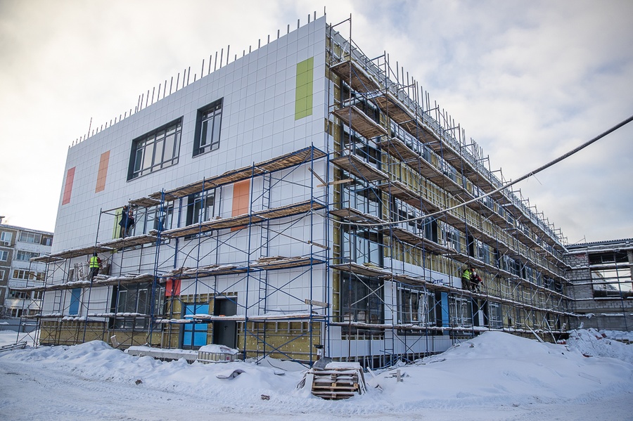 VLR s, Глава Одинцовского округа Андрей Иванов проверил ход строительства новой школы на 550 учеников в поселке Горки-2