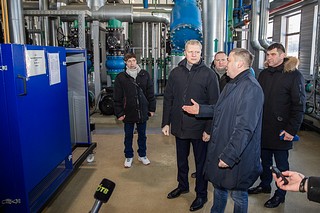 Глава Одинцовского округа Андрей Иванов проверил работу газовой котельной в поселке Горки-2