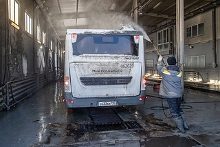 Глава Одинцовского округа Андрей Иванов провел встречу с работниками производственной базы компании-перевозчика «Мострансавто»
