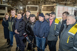 Глава Одинцовского округа Андрей Иванов проверил работу производственной базы «Мострансавто» в Звенигороде