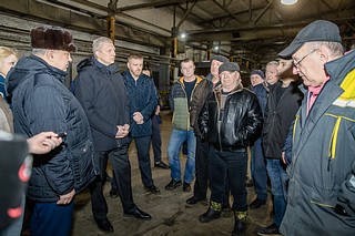 Глава Одинцовского округа Андрей Иванов проверил работу производственной базы «Мострансавто» в Звенигороде