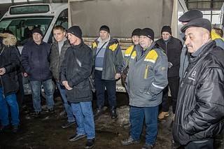 Глава Одинцовского округа Андрей Иванов провел встречу с работниками производственной базы компании-перевозчика «Мострансавто»