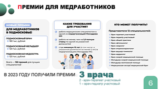 Премии для медработников