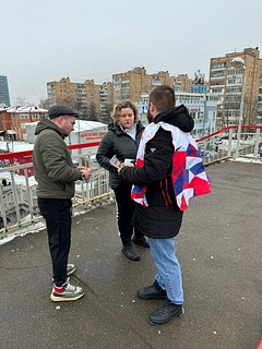 Рейд по обеспечению безопасности прошёл 31 января на железнодорожной станции МЦД-1 «Одинцово»