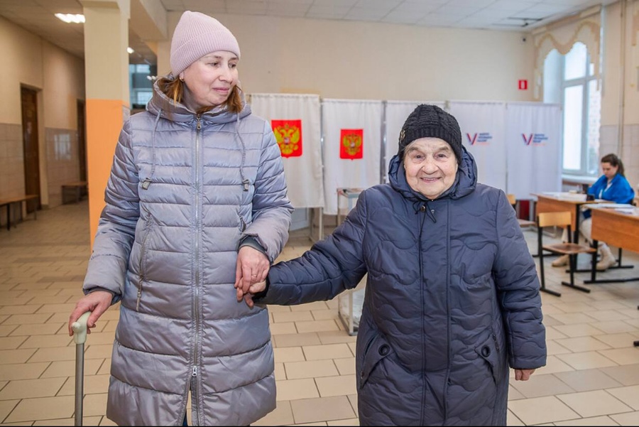 На избирательных участках в Одинцовском округе завершилось голосование на выборах Президента России, Март