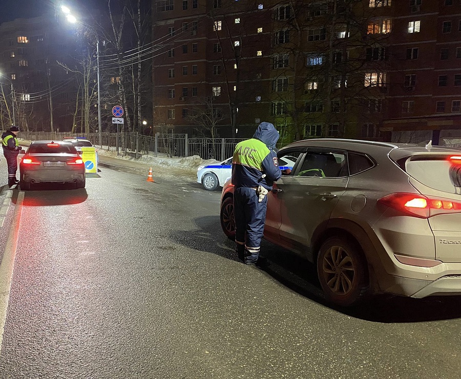 На территории Одинцовского городского округа прошёл профилактический рейд «Нетрезвый водитель», Март