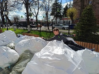 Ежемесячная акция по сбору вторсырья в Звенигороде прошла в субботу в Музейном дворике Манежа