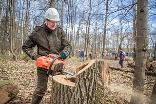 Глава Одинцовского округа Андрей Иванов принял участие в субботнике