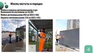 В Одинцовском городском округе на еженедельном совещании главы подвели промежуточные итоги месяца чистоты и благоустройства. До конца апреля после зимы в порядок приведут 446 дворовых территорий, 763 детские игровые площадки, 1461 тротуар и 12 фонтанов. В подготовке округа к весенне-летнему периоду задействованы более 650-ти дворников и свыше 50 единиц коммунально-уборочной техники. Андрей Иванов отметил необходимость ускорить проведение ямочного ремонта