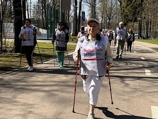 Фестиваль по северной ходьбе для участников клуба «Активное долголетие» прошел в Одинцово