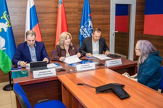 Алла Полякова и Илья Бронштейн провели личный прием граждан в Одинцовском штабе «Единой России»