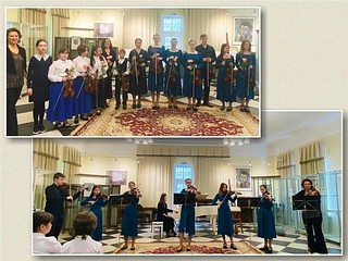 Концерт скрипичной музыки прошел в большом зале гостевого флигеля усадьбы Вязёмы в Одинцовском округе