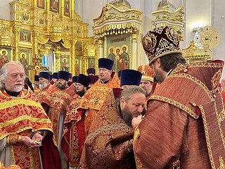 В Одинцовском округе совершили Божественную Литургию в Георгиевском кафедральном соборе