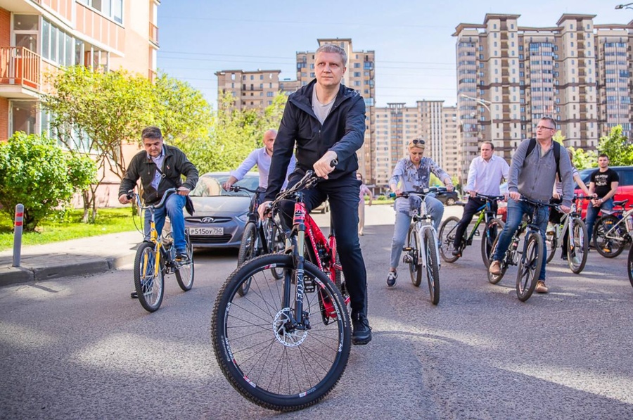 Велообъезд микрорайона «Гусарская баллада» провёл вместе с жителями глава Одинцовского округа