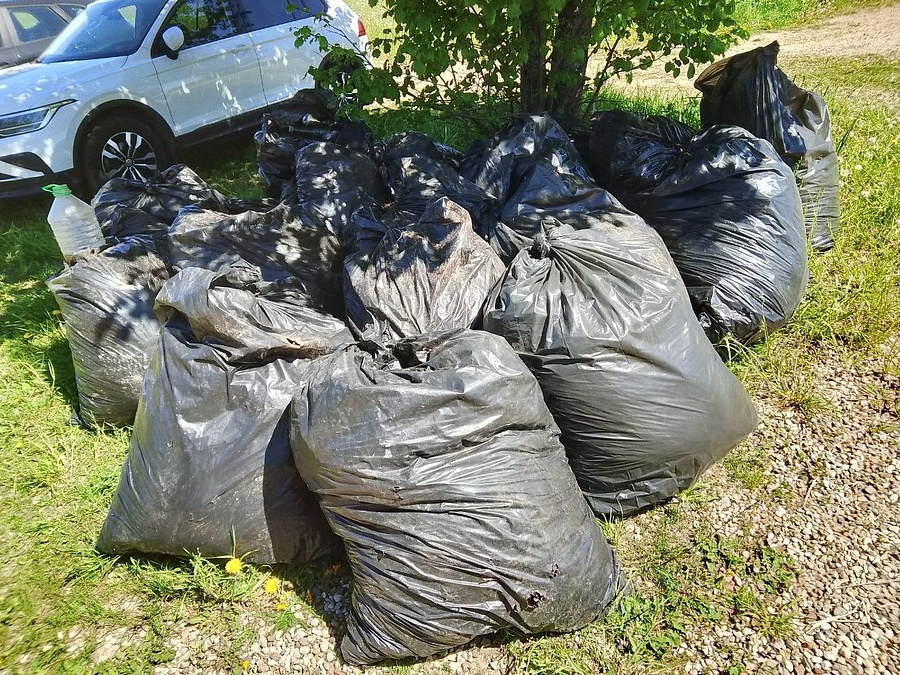 Береговую линию в Одинцовском округе очистили от 20 тысяч литров мусора