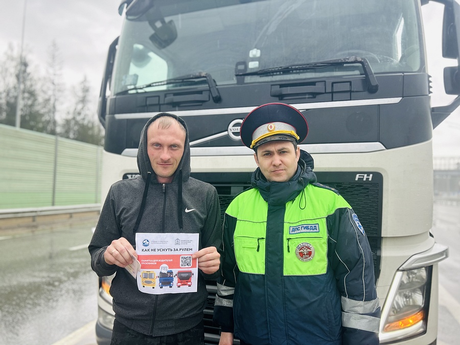 Грузовик текст 4, Одинцовские госавтоинспекторы продолжают проверки грузовиков в рамках профилактической операции