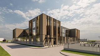 На стройплощадке консультативно-диагностического центра в Одинцовском округе завершены монолитные работы, строительная готовность уже более 35%. На площадке трудятся 65 рабочих и 3 единицы техники. Сейчас ведется кладка наружных стен и внутренних перегородок, кровельные работы, а также устройство теплотрассы на прилегающей территории. Общая площадь здания — более 9 тысяч кв. метров