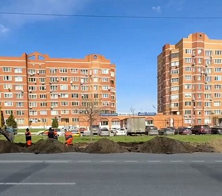 Реконструкция тротуаров на улице Говорова в Одинцовском округе выполнена на 70%