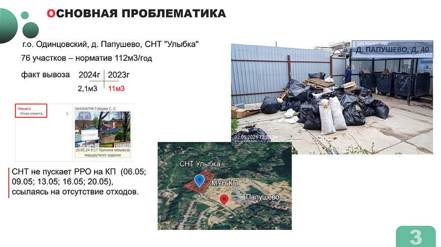 СНТ текст 2, С 1 мая все СНТ в Одинцовском округе должны оплачивать вывоз отходов по утвержденным нормативам