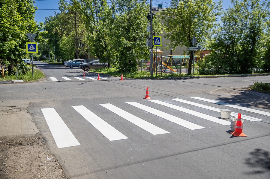 ZV3 s, Новую дорожную разметку наносят на улицах Звенигорода
