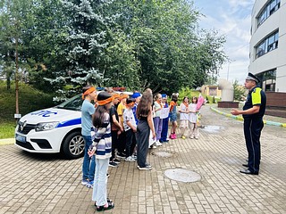 Сотрудники одинцовской Госавтоинспекции продолжают посещения школьных лагерей