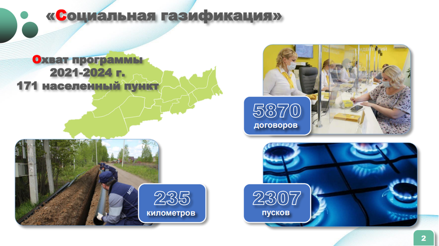 Газ текст 7, В рамках социальной газификации в Одинцовском округе к газу планируется подключить 256 СНТ