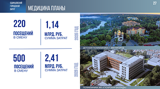 В Одинцовском городском округе за 5 лет было построено шесть новых медицинских учреждений. В новых микрорайонах открылись три кабинета врача общей практики. Об этом на заседании Совета депутатов отчитался глава муниципалитета Андрей Иванов