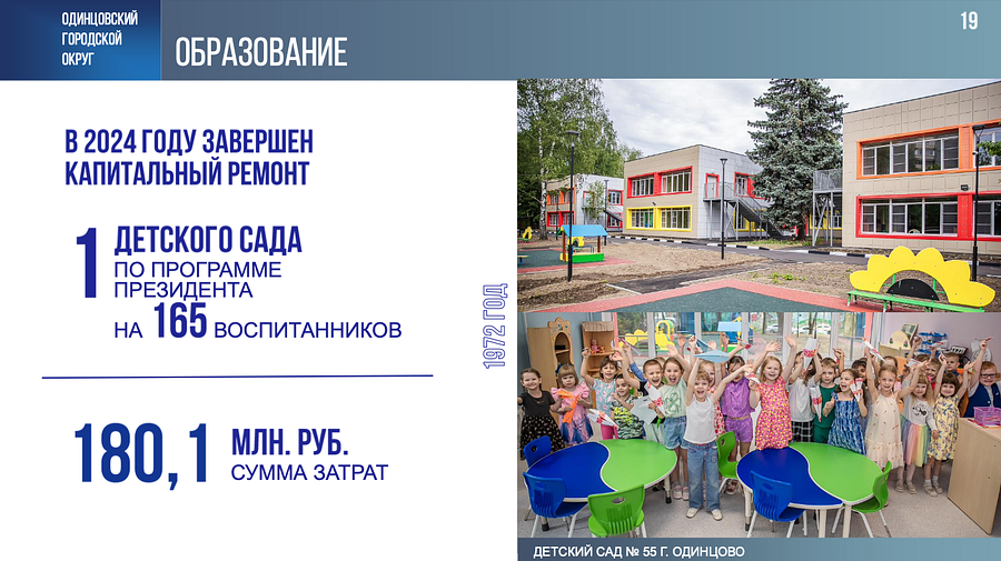 Снимок экрана 06 03 в 17.37.39, Восемь детских садов построили в Одинцовском округе за 5 лет