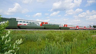На станцию Центрального парка «Патриот» прибыл «Поезд Памяти»