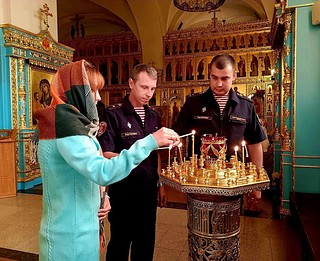 В День Крещения Руси Одинцовские росгвардейцы приняли участие в божественных литургиях